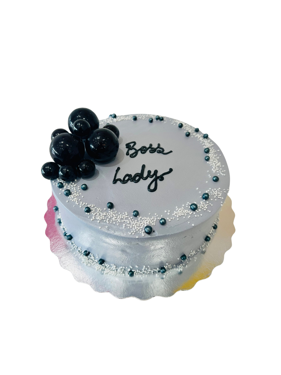 Grey & Black Cream Cake