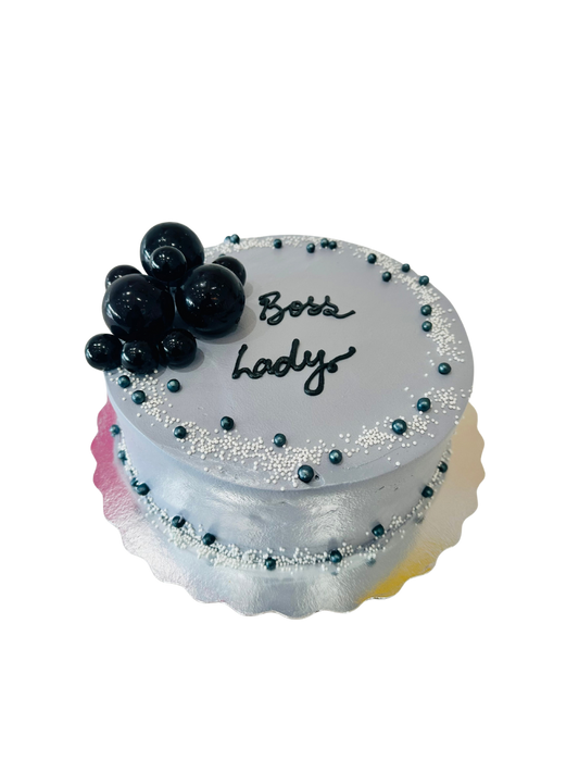 Grey & Black Cream Cake