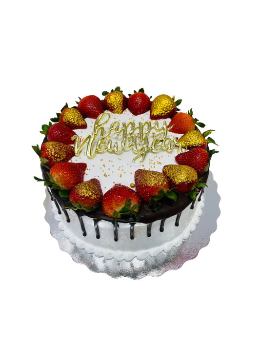 Strawberry Choco New Year Cake