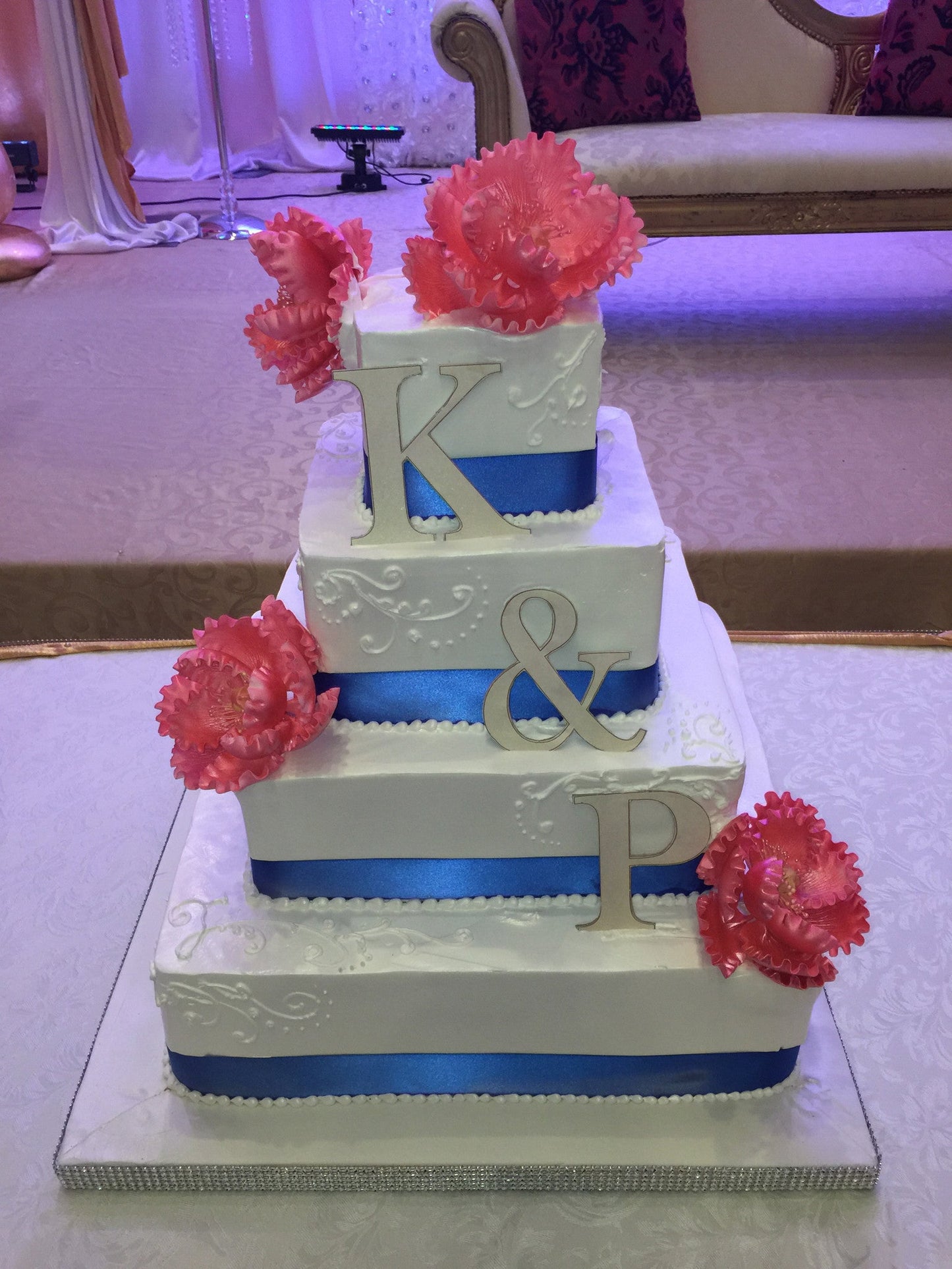 K & P Wedding Cake - Rashmi's Bakery