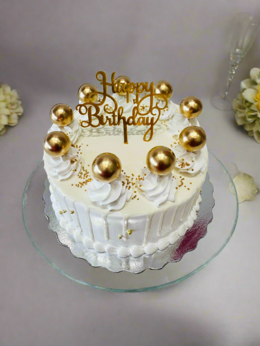 Ivory Gold New Year Cake