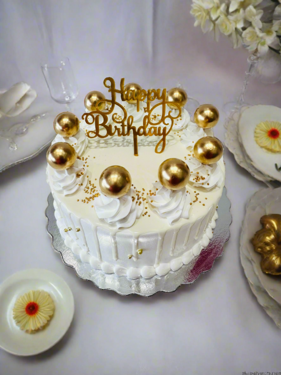 Ivory Gold New Year Cake