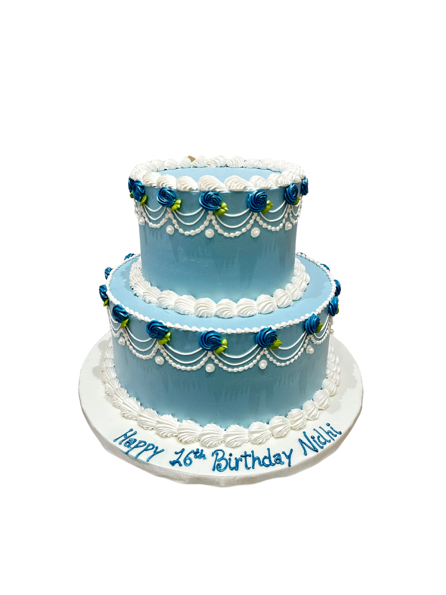 Nidhi Blue Tiered Cake
