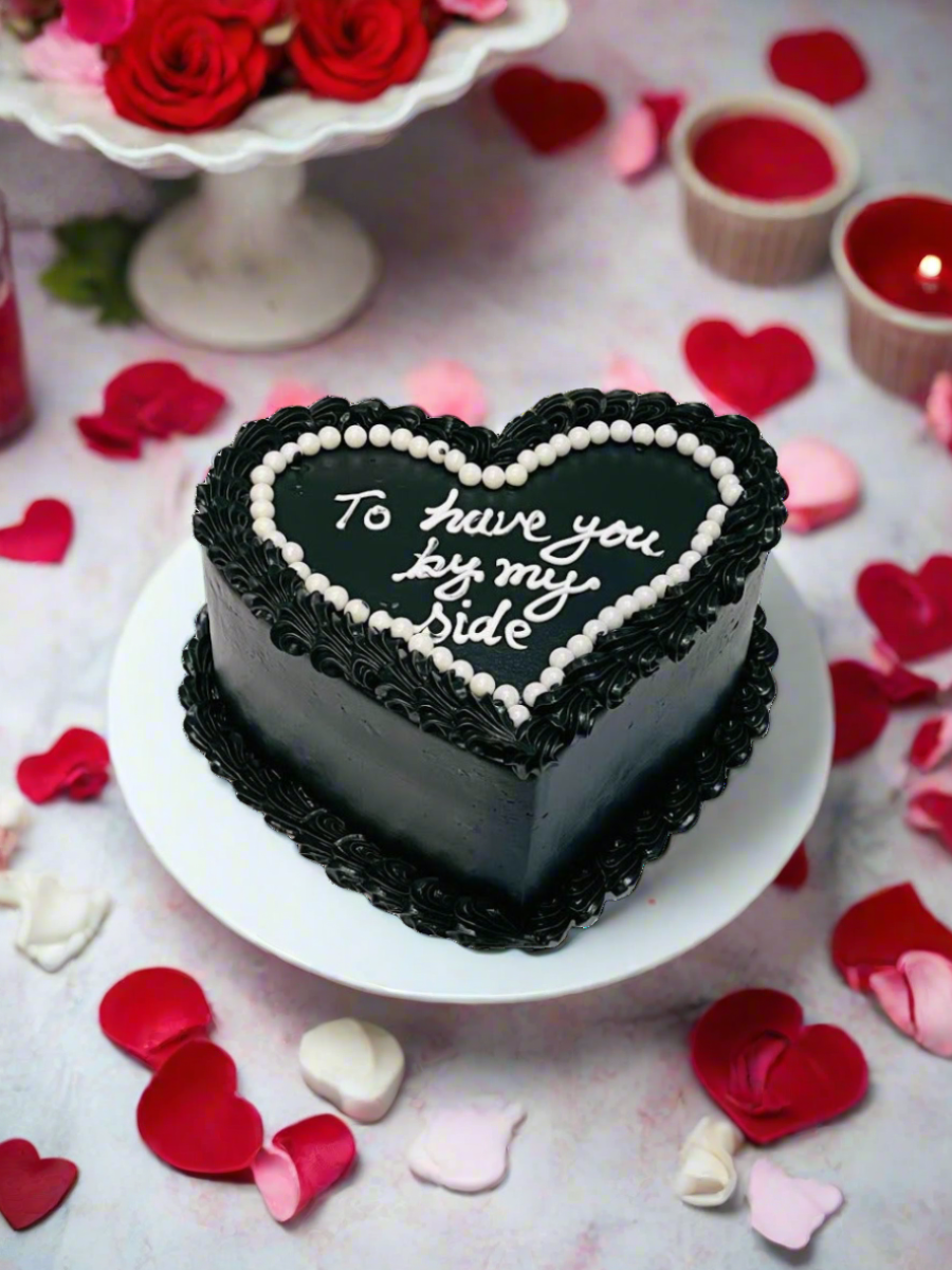 Aisha Heart Birthday Cake
