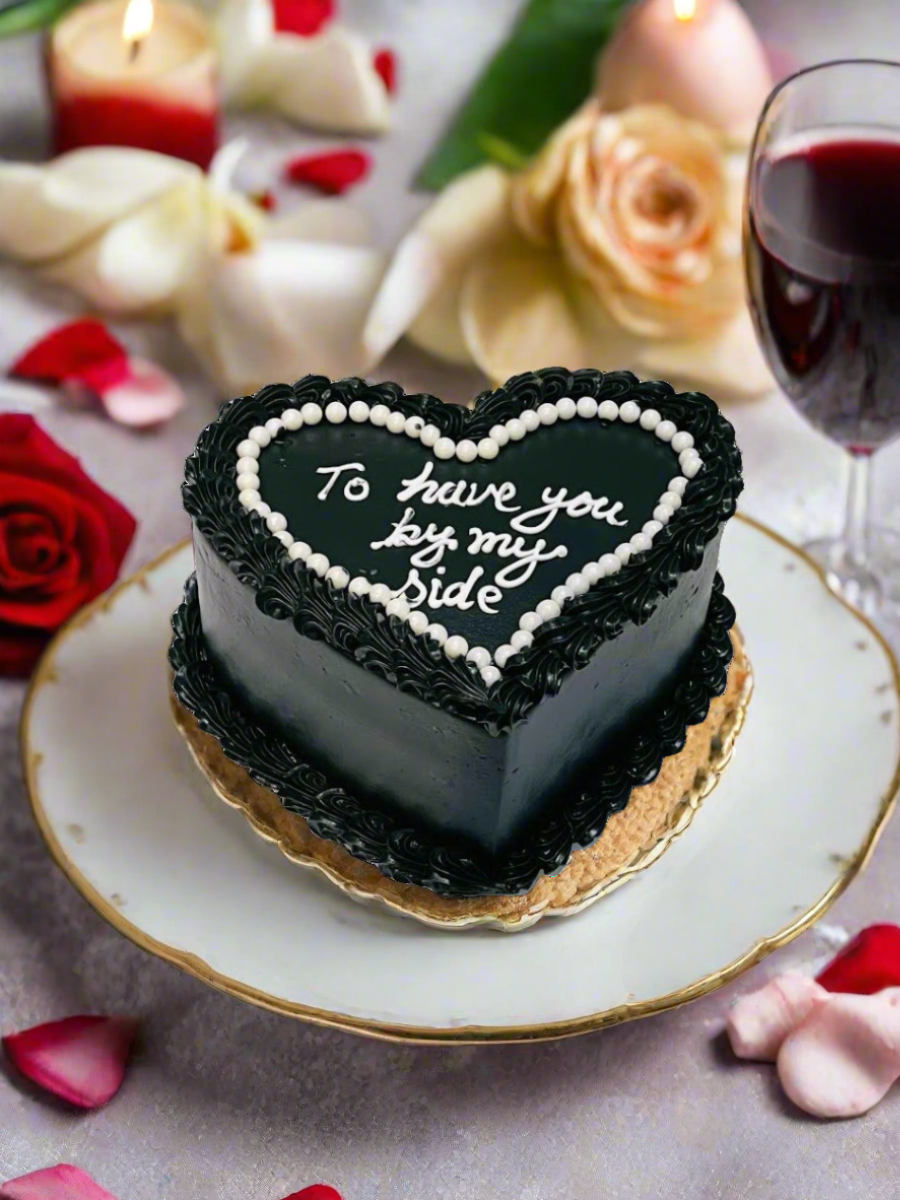 Aisha Heart Birthday Cake