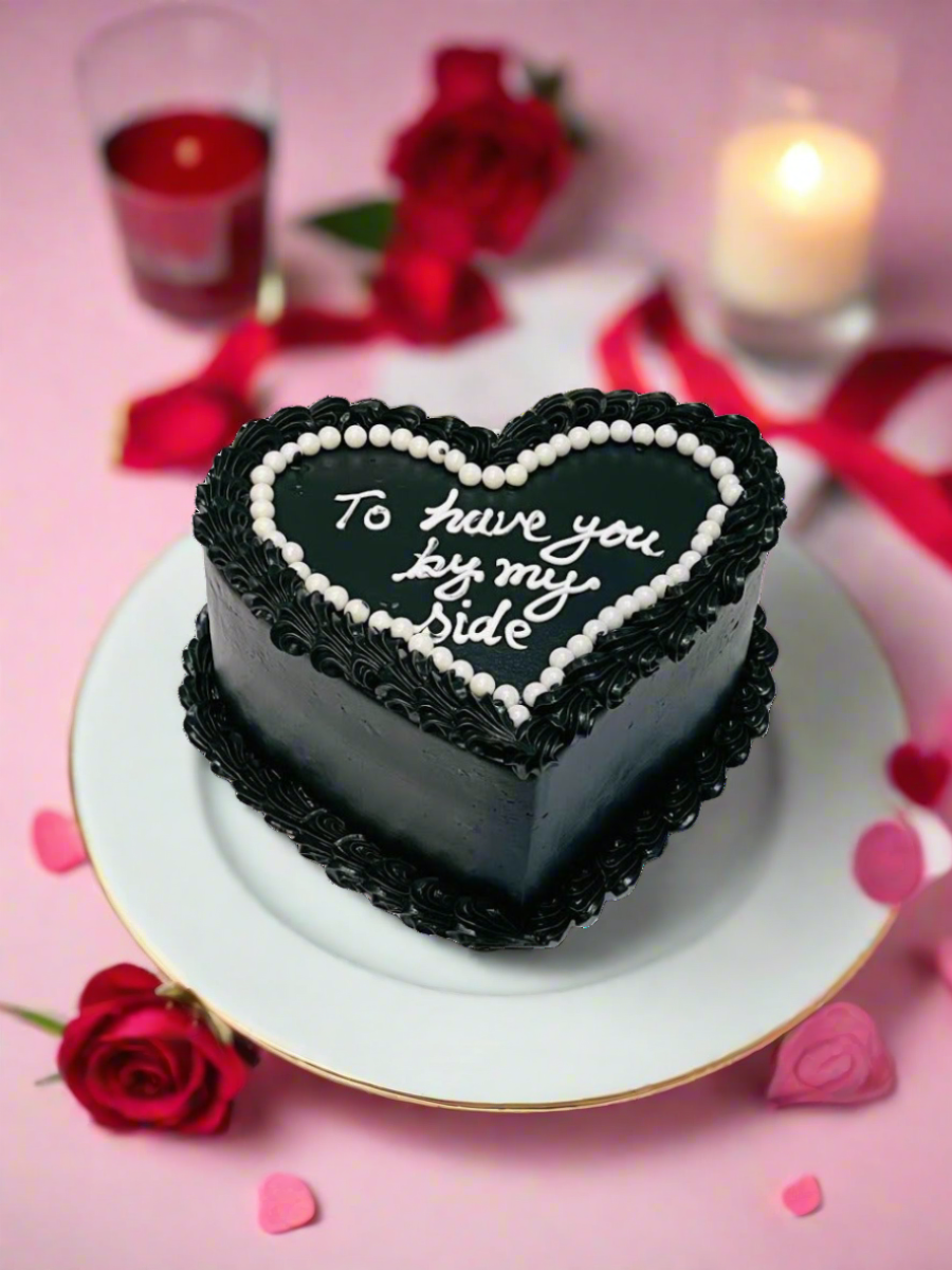 Aisha Heart Birthday Cake