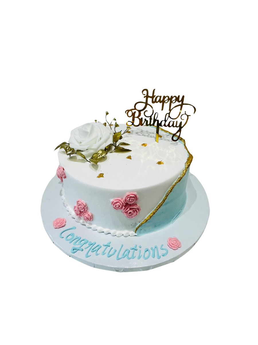 Gagan Teal Birthday Cake