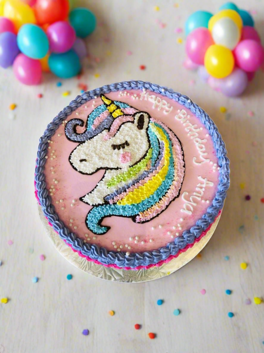 Anya Unicorn Birthday Cake
