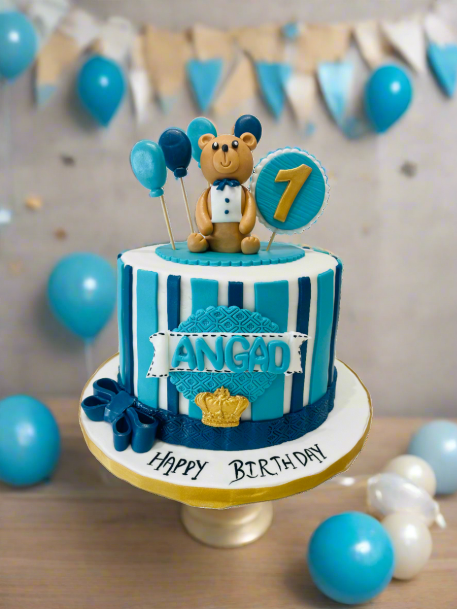Angad Teddy Fondant Cake