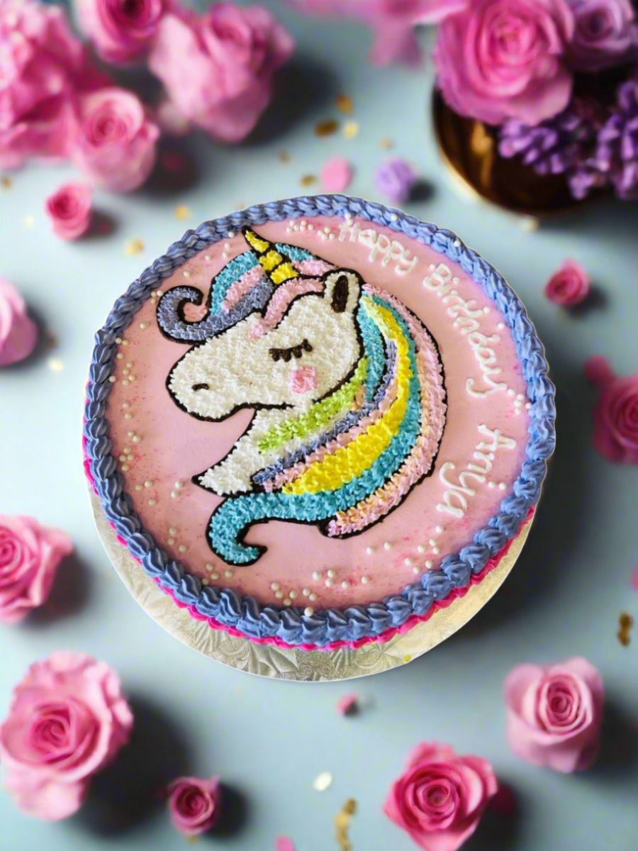 Anya Unicorn Birthday Cake