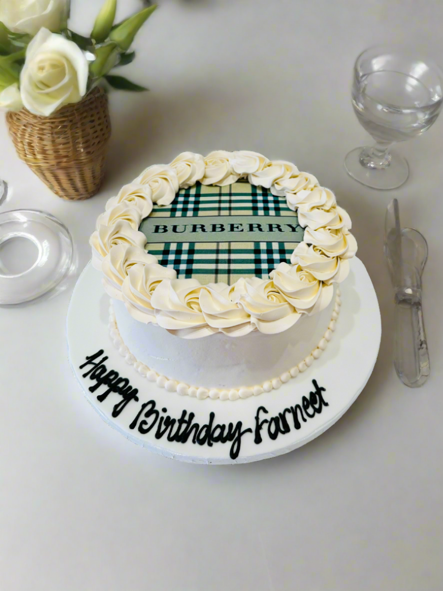 Burberry Photo Cake