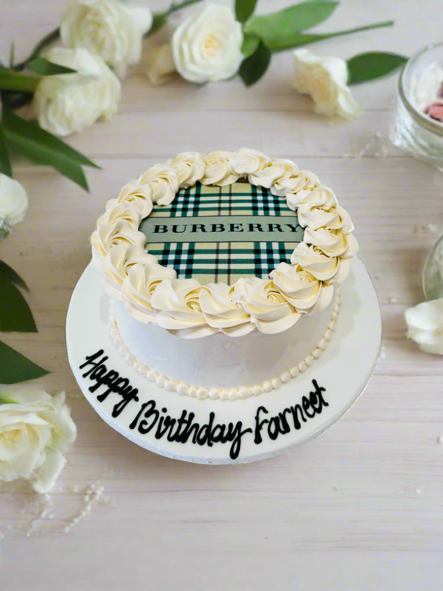 Burberry Photo Cake