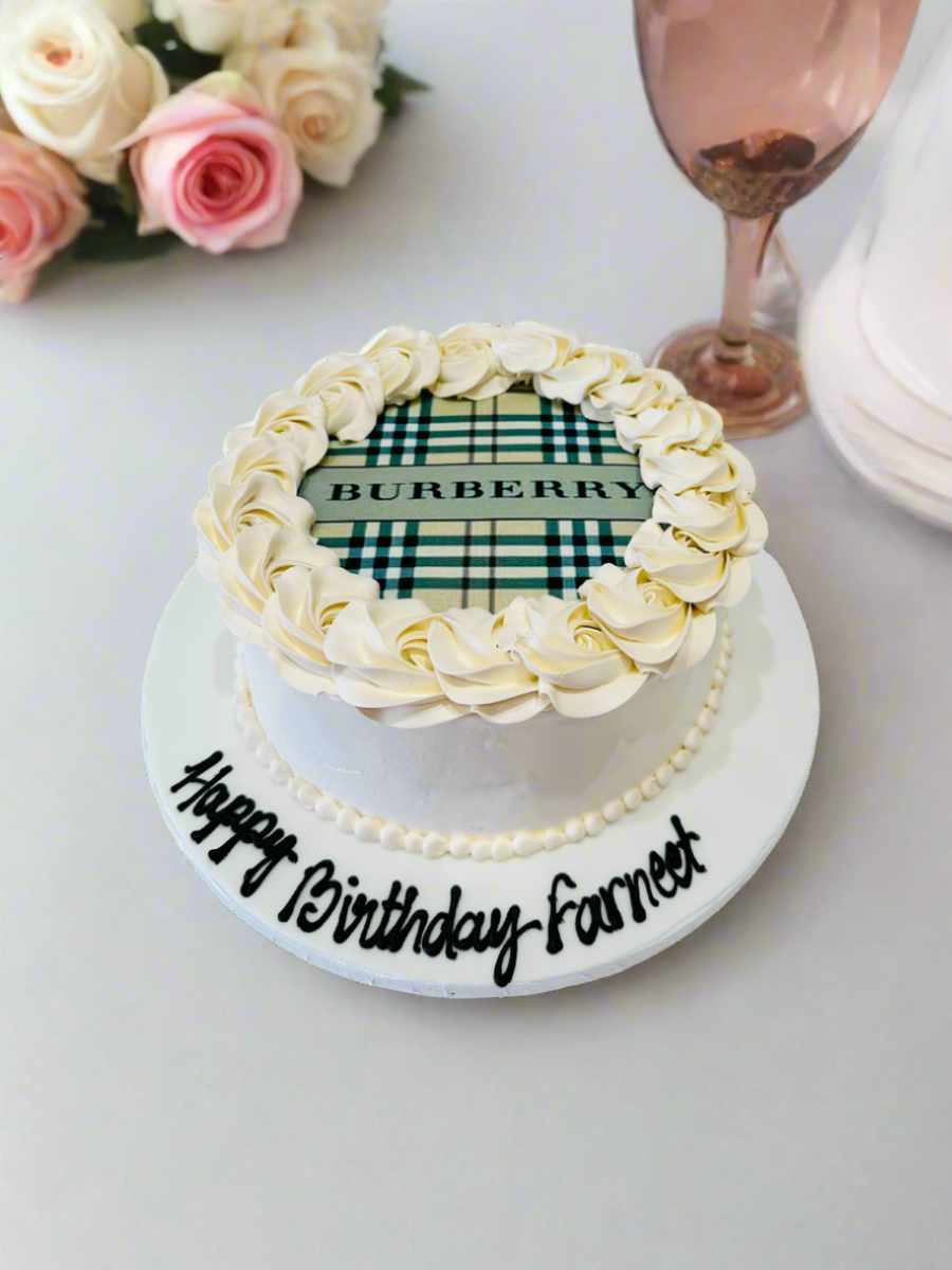 Burberry Photo Cake