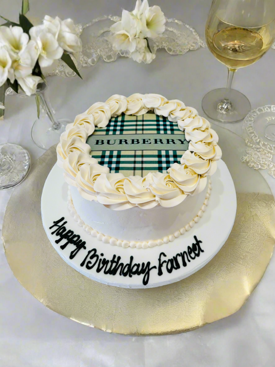 Burberry Photo Cake