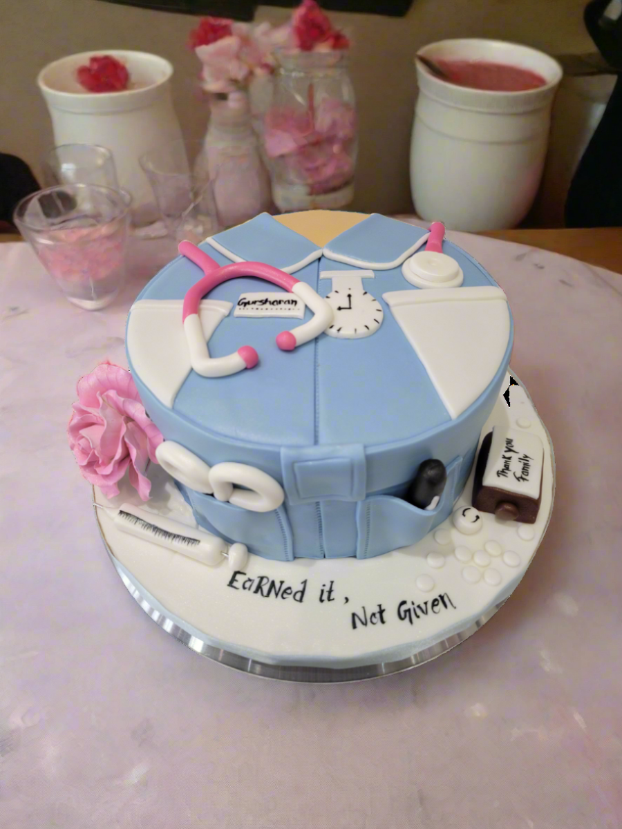 Gursharan Doctor Fondant Cake