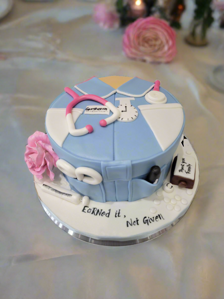 Gursharan Doctor Fondant Cake