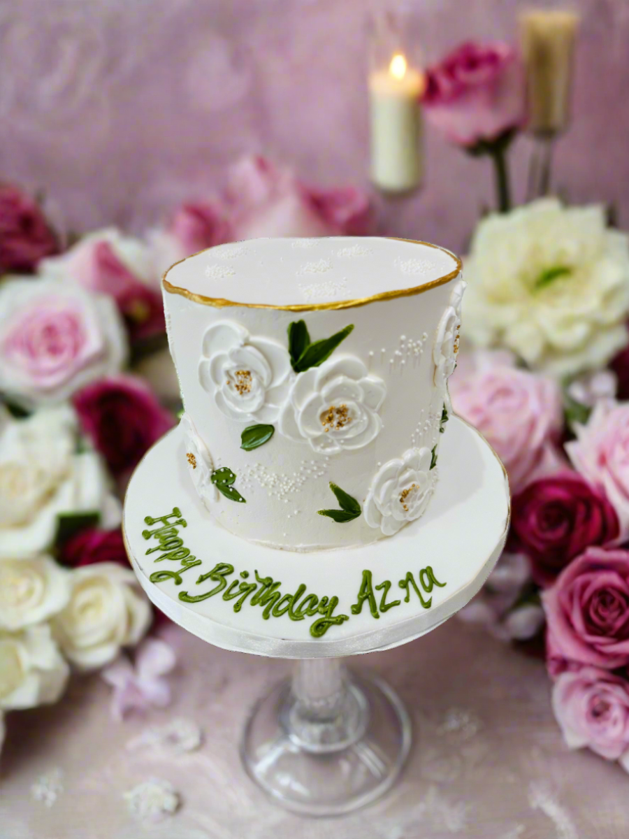 Arza Floral Cream Cake