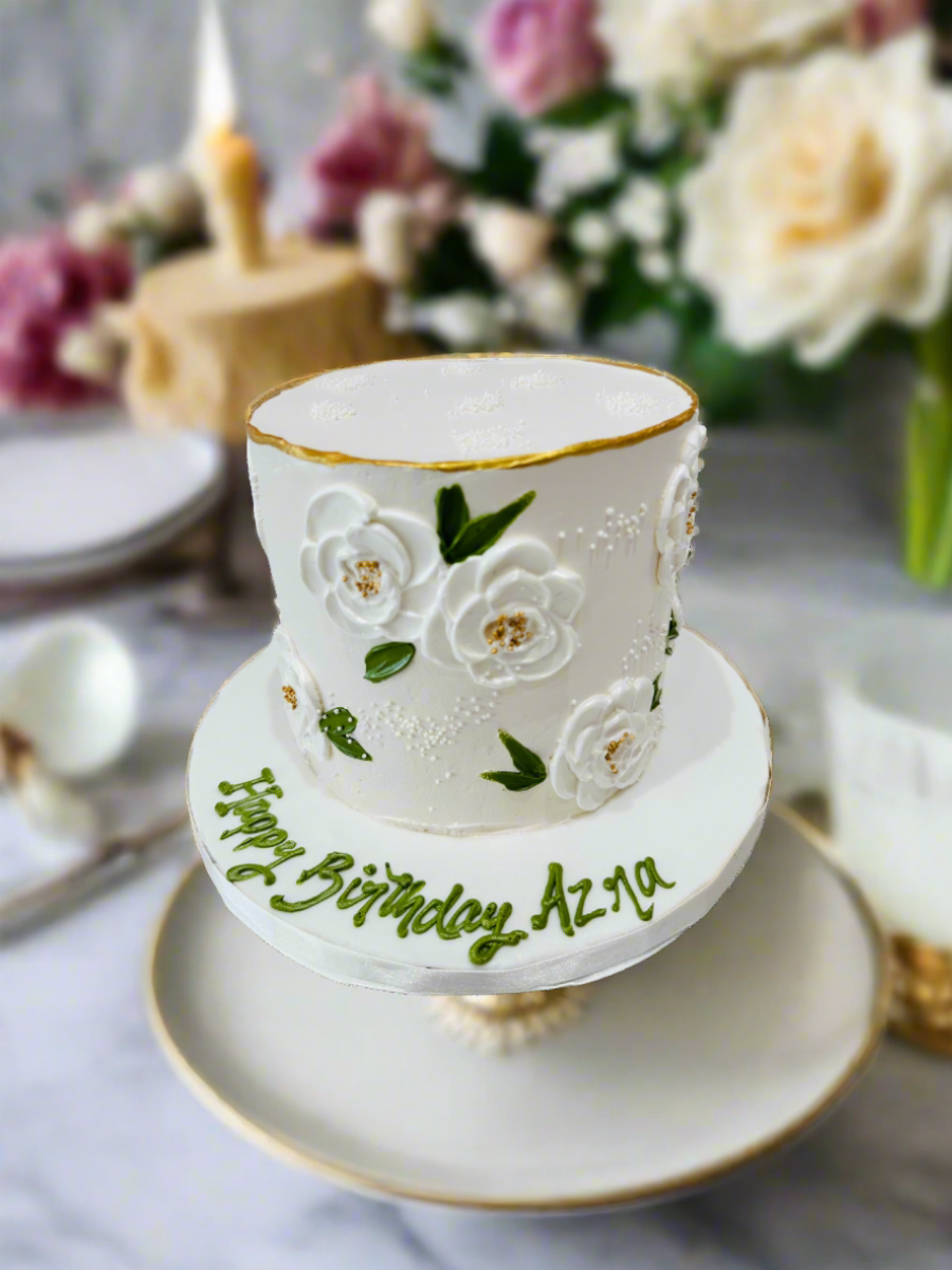 Arza Floral Cream Cake