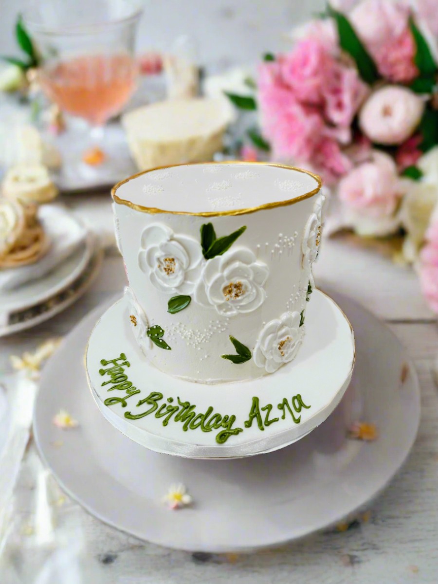 Arza Floral Cream Cake
