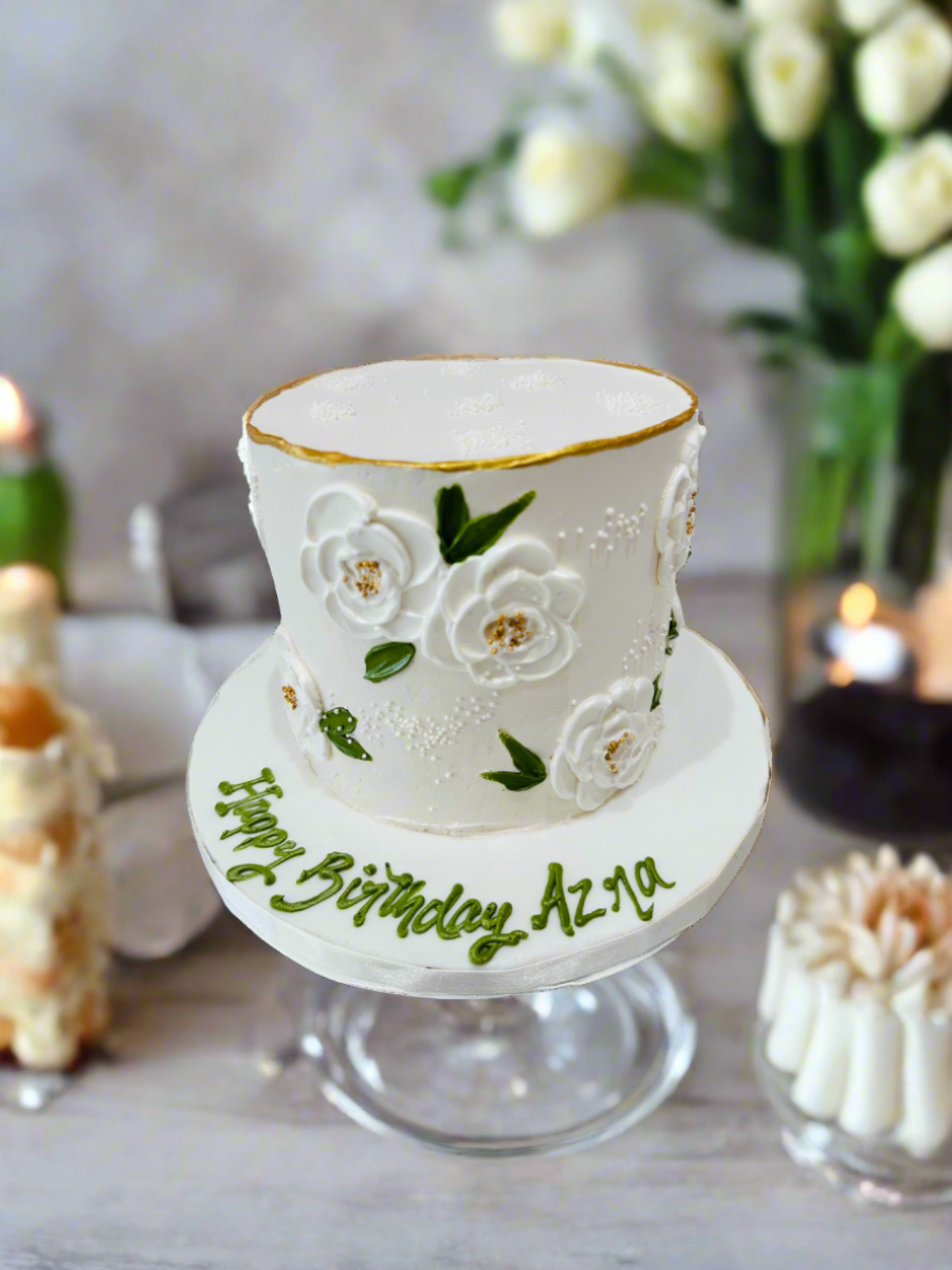 Arza Floral Cream Cake