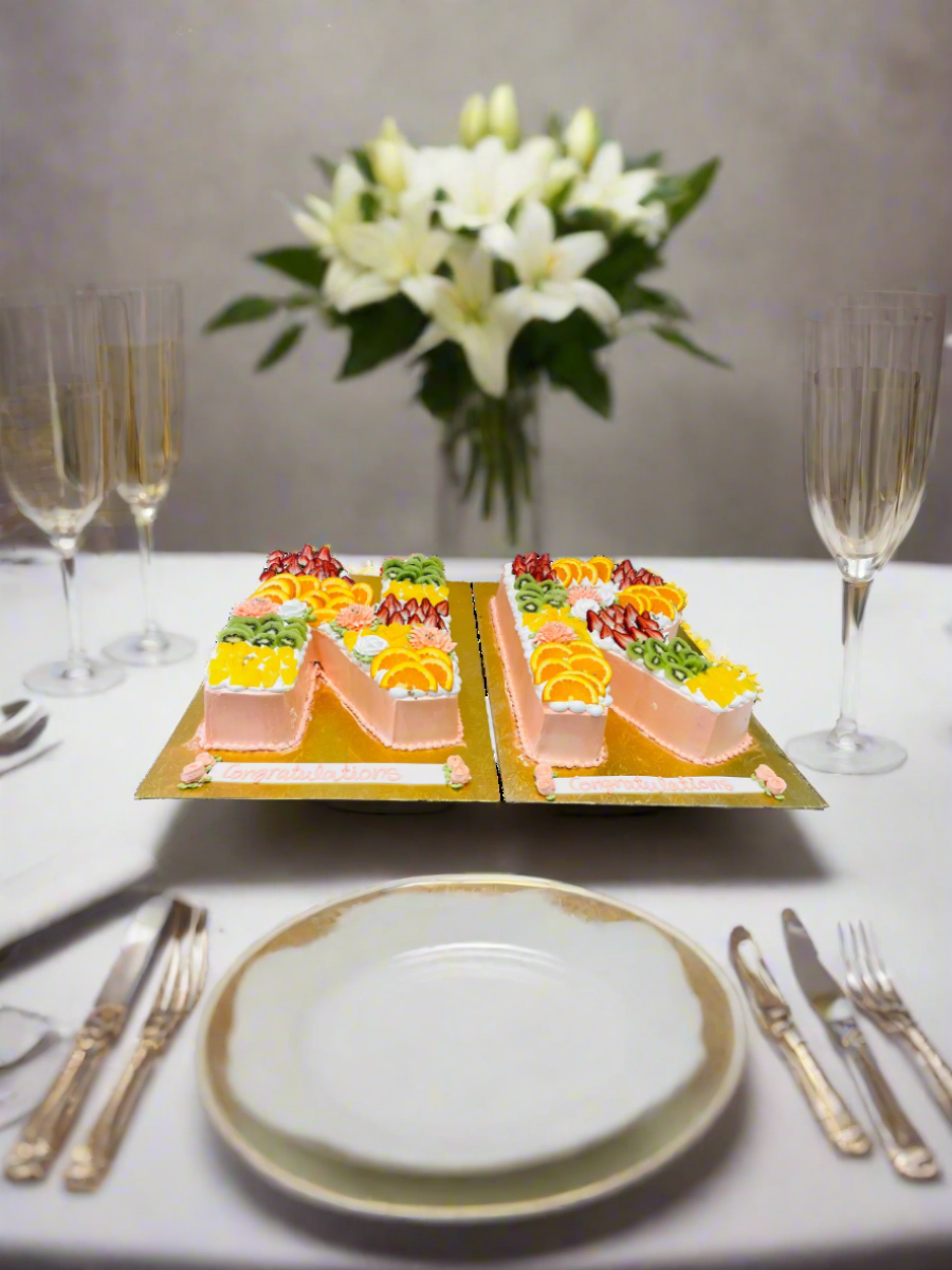Fruit Loaded Anniversary Cake