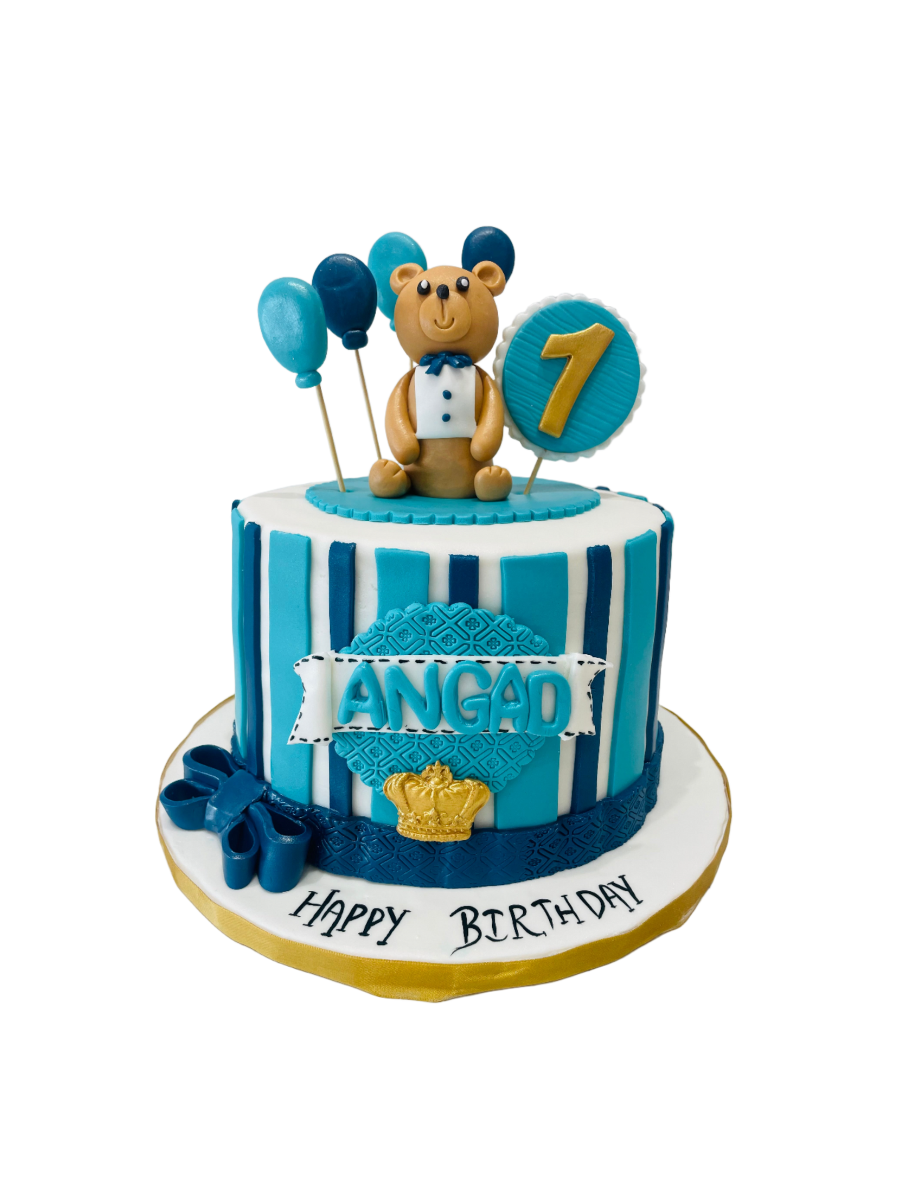 Angad Teddy Fondant Cake