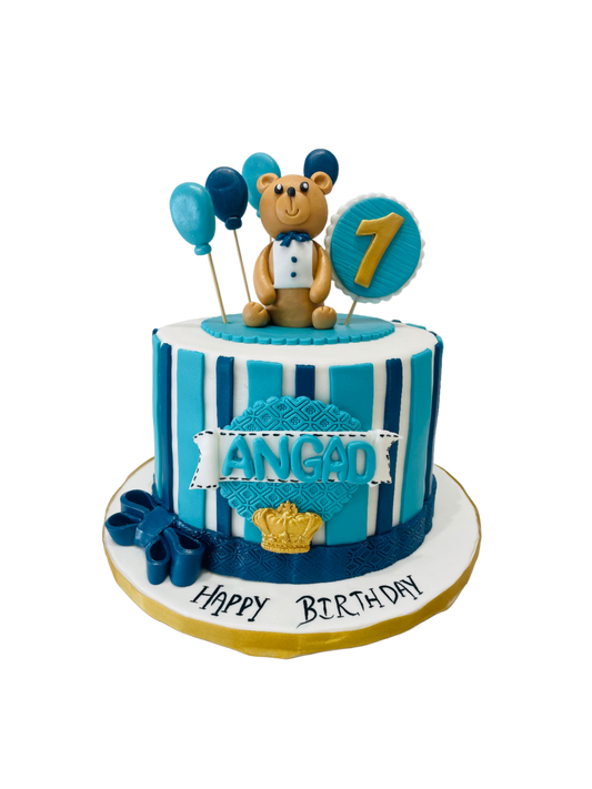 Angad Teddy Fondant Cake