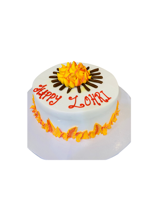 Flames Lohri Cake