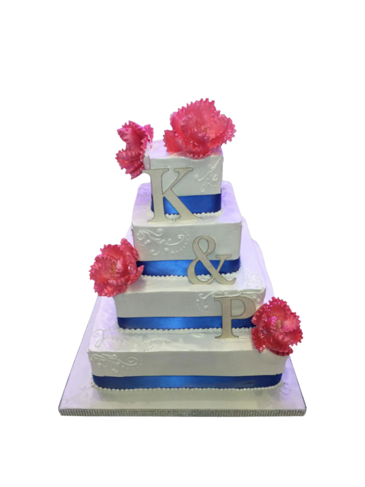 K & P Wedding Cake