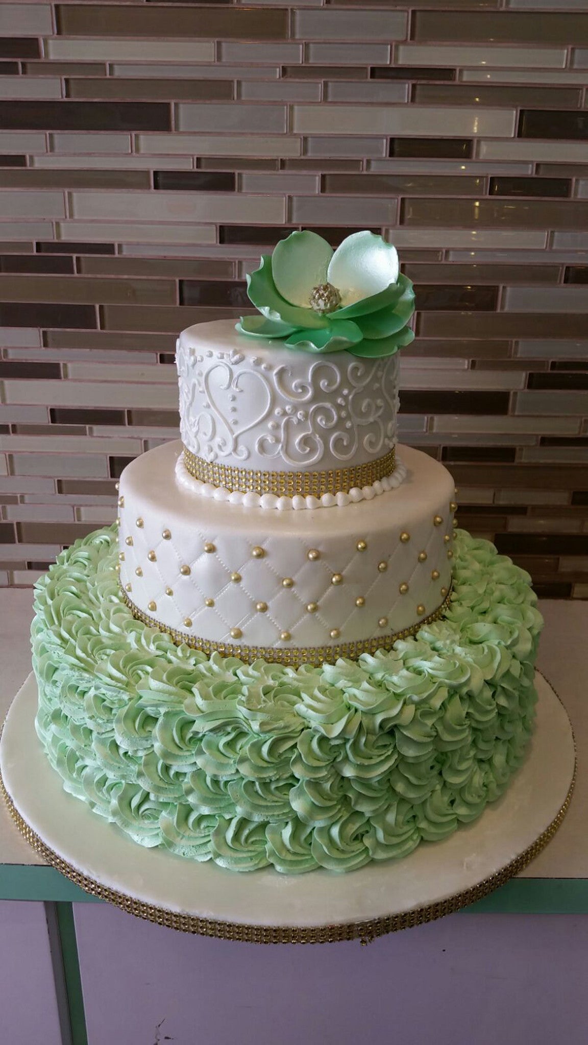 Talisha Wedding Cake - Rashmi's Bakery