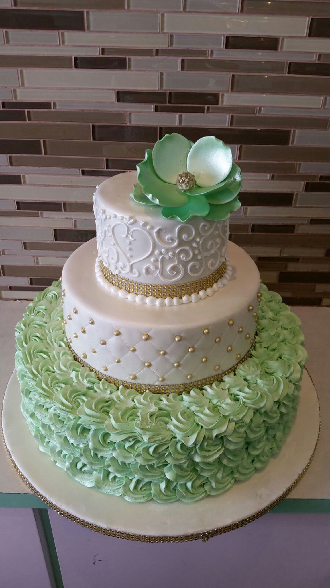 Talisha Wedding Cake - Rashmi's Bakery