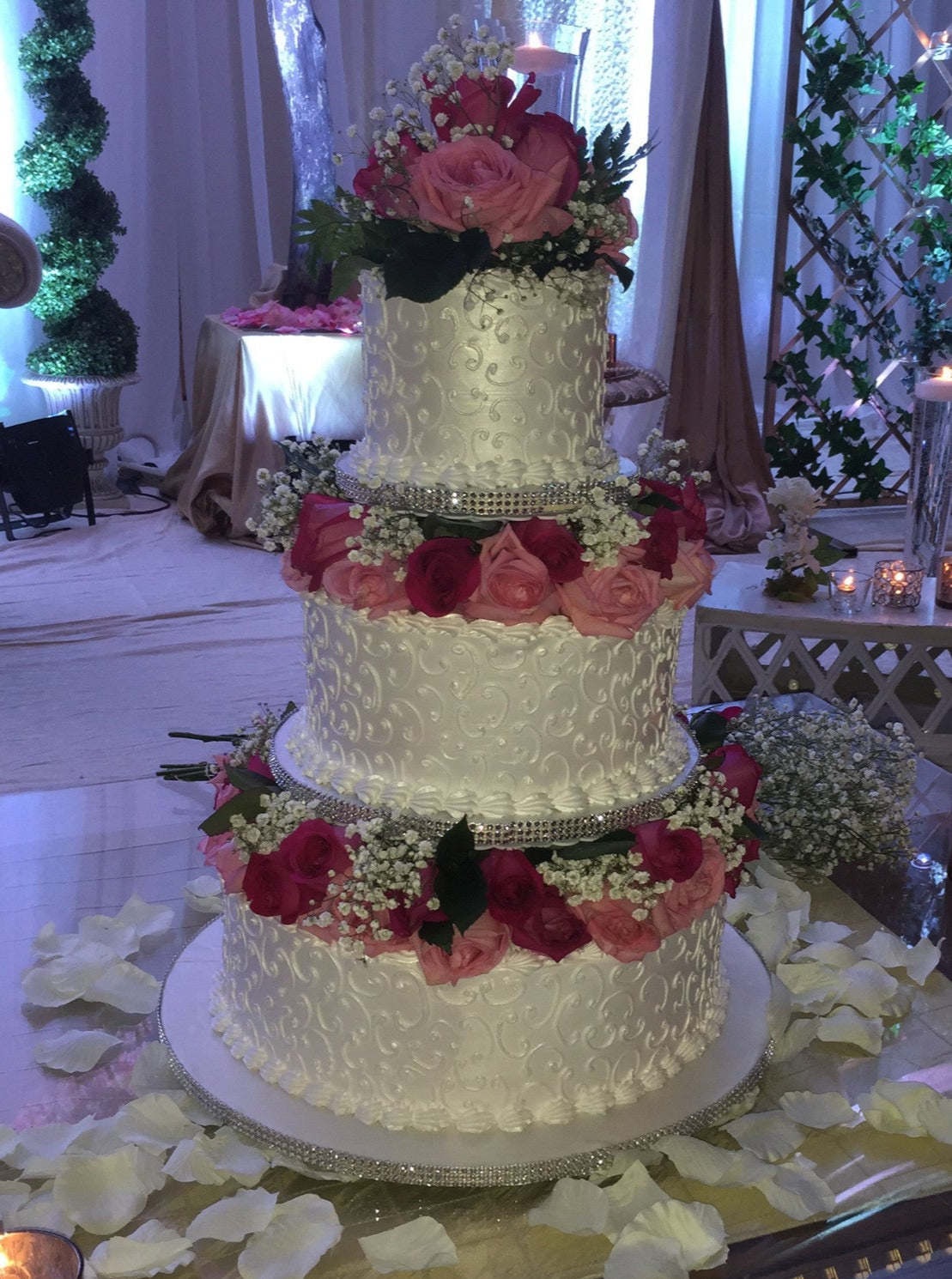 Danae Wedding Cake - Rashmi's Bakery