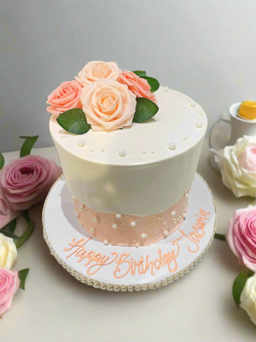 Jaswin Flower Birthday Cake