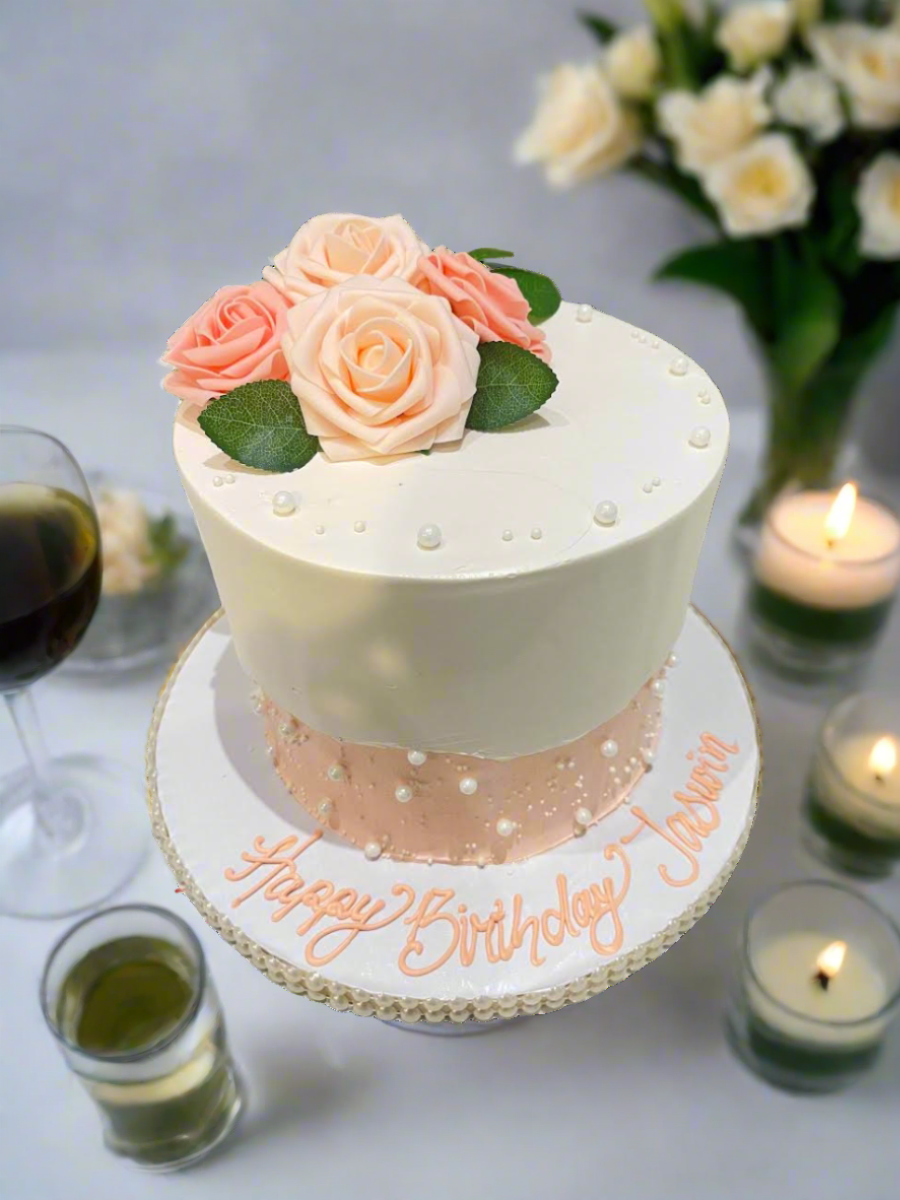 Jaswin Flower Birthday Cake