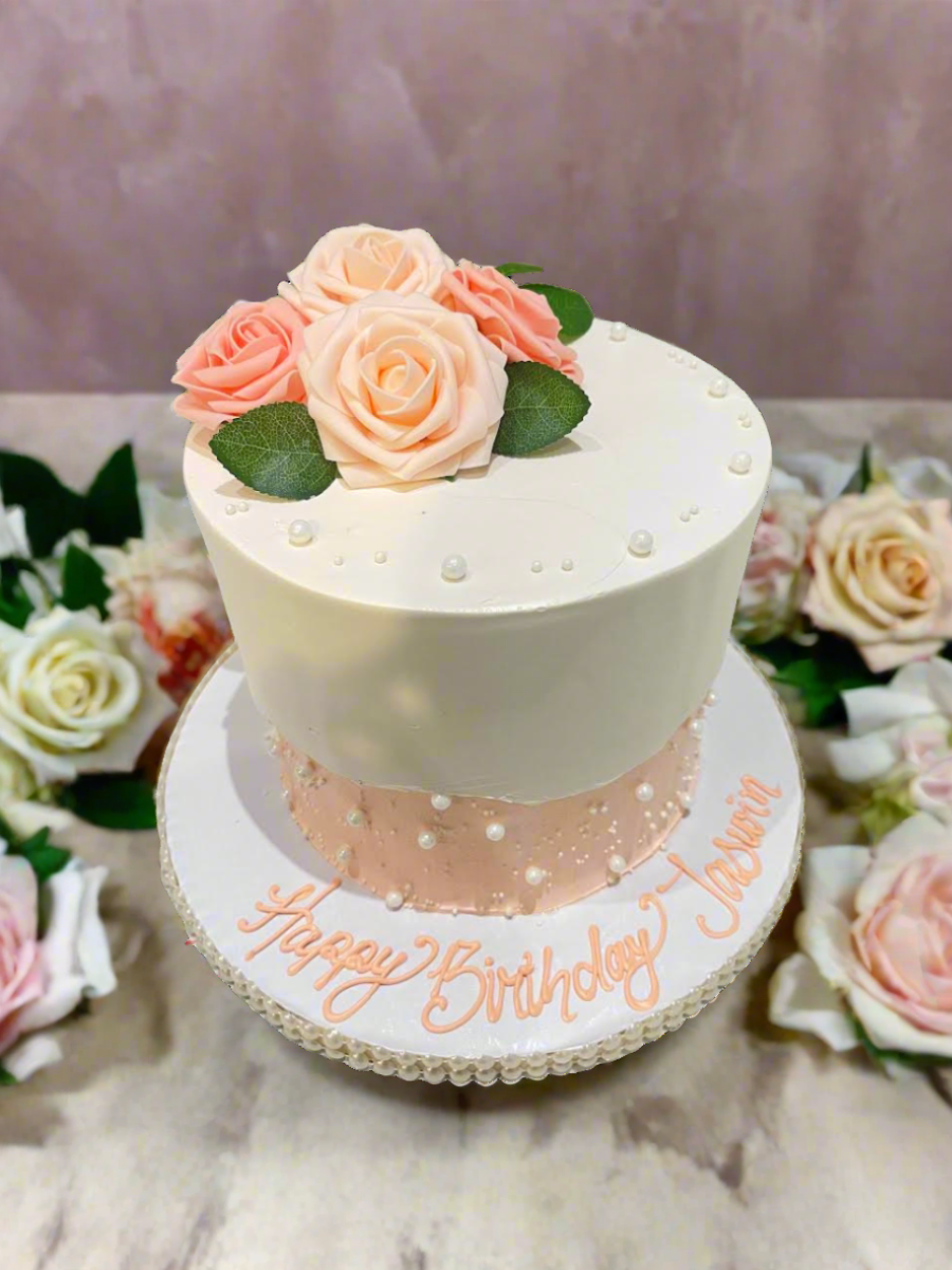Jaswin Flower Birthday Cake