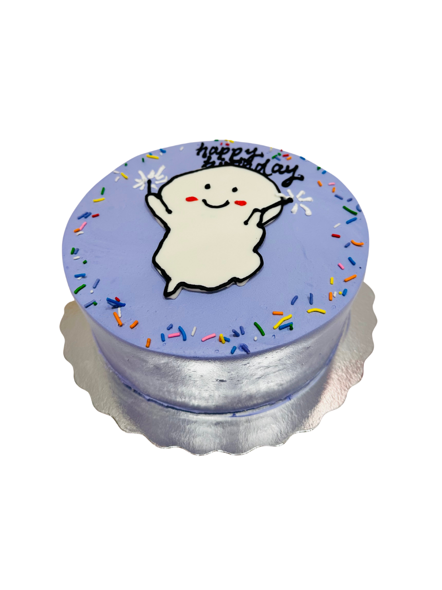 Purple Comic Cake