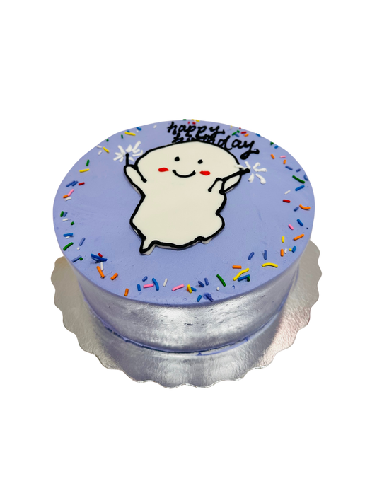 Purple Comic Cake