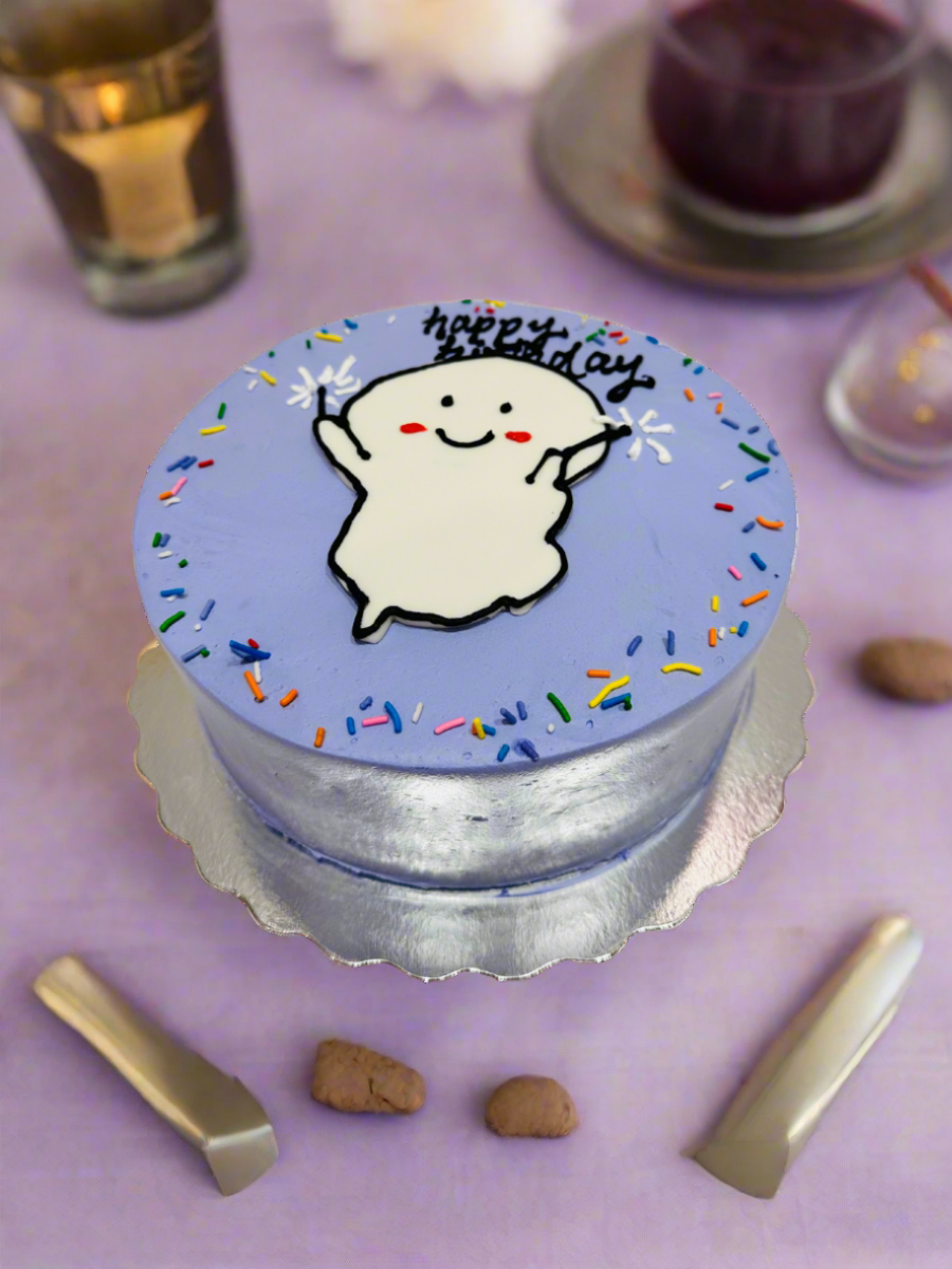 Purple Comic Cake