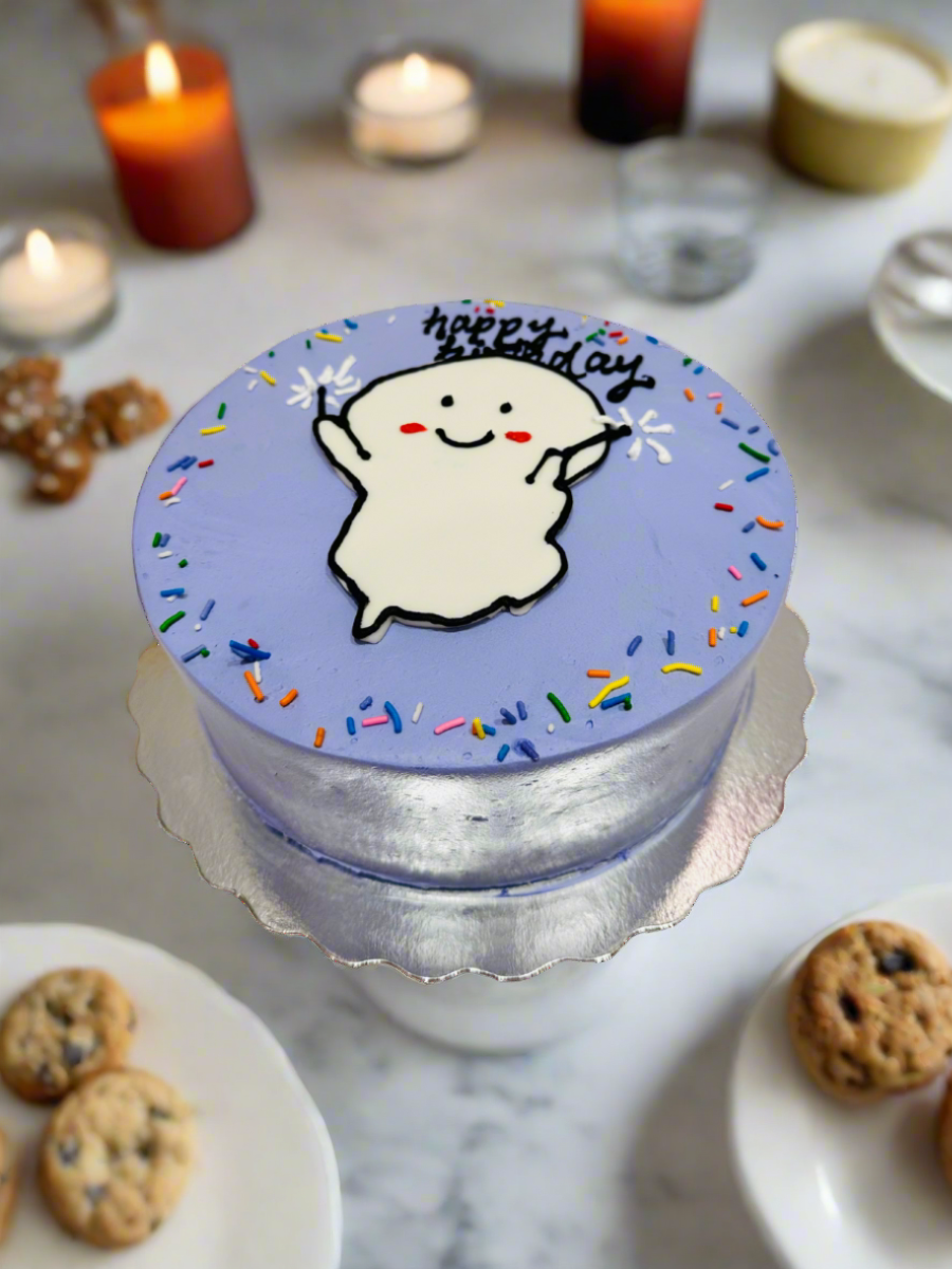 Purple Comic Cake