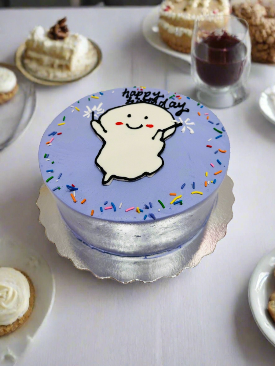 Purple Comic Cake