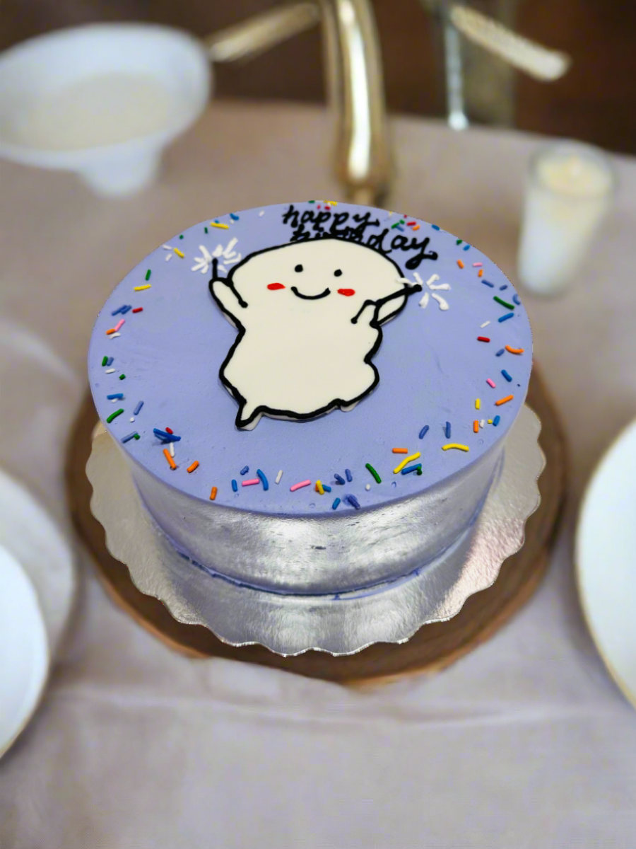 Purple Comic Cake