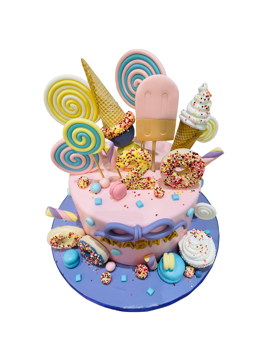 Ice Cream Wonderland Fondant Cake