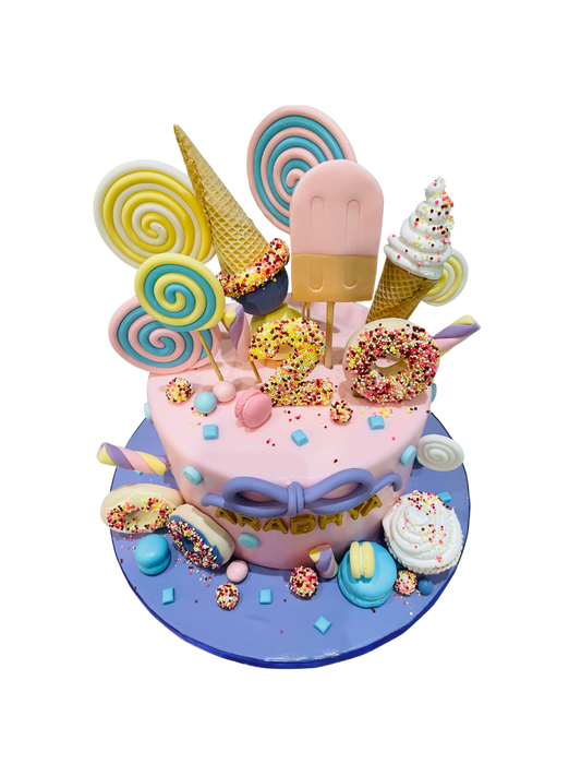 Ice Cream Wonderland Fondant Cake