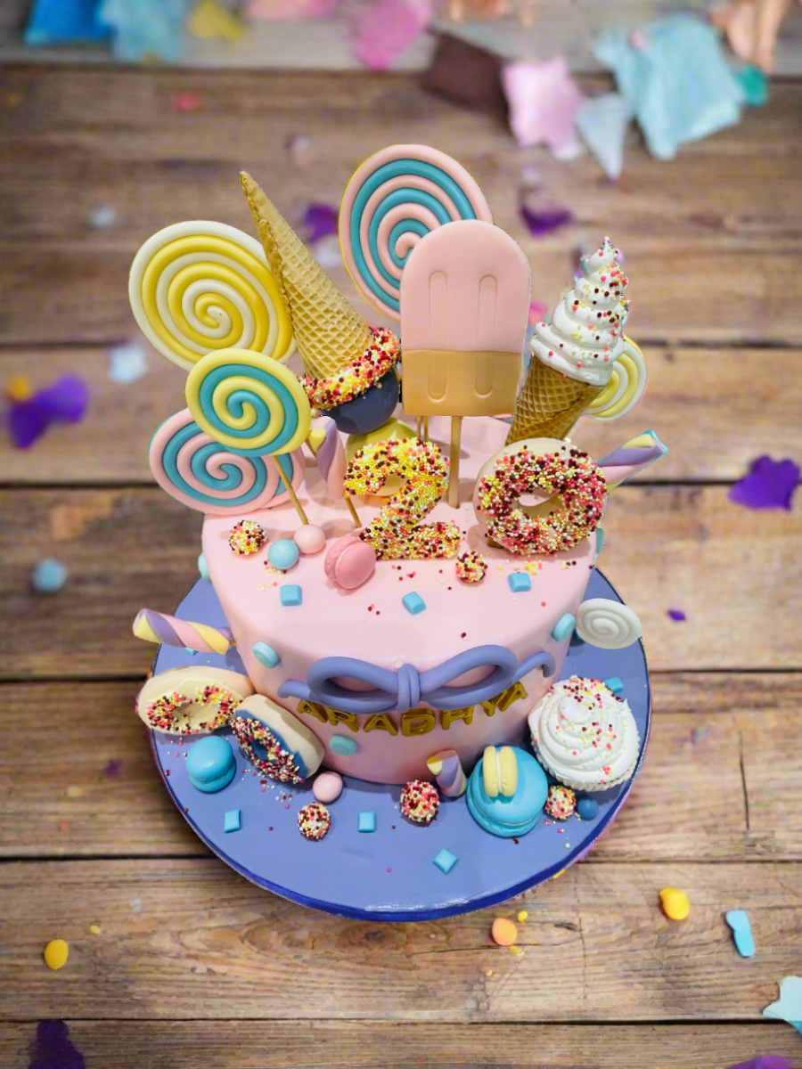 Ice Cream Wonderland Fondant Cake