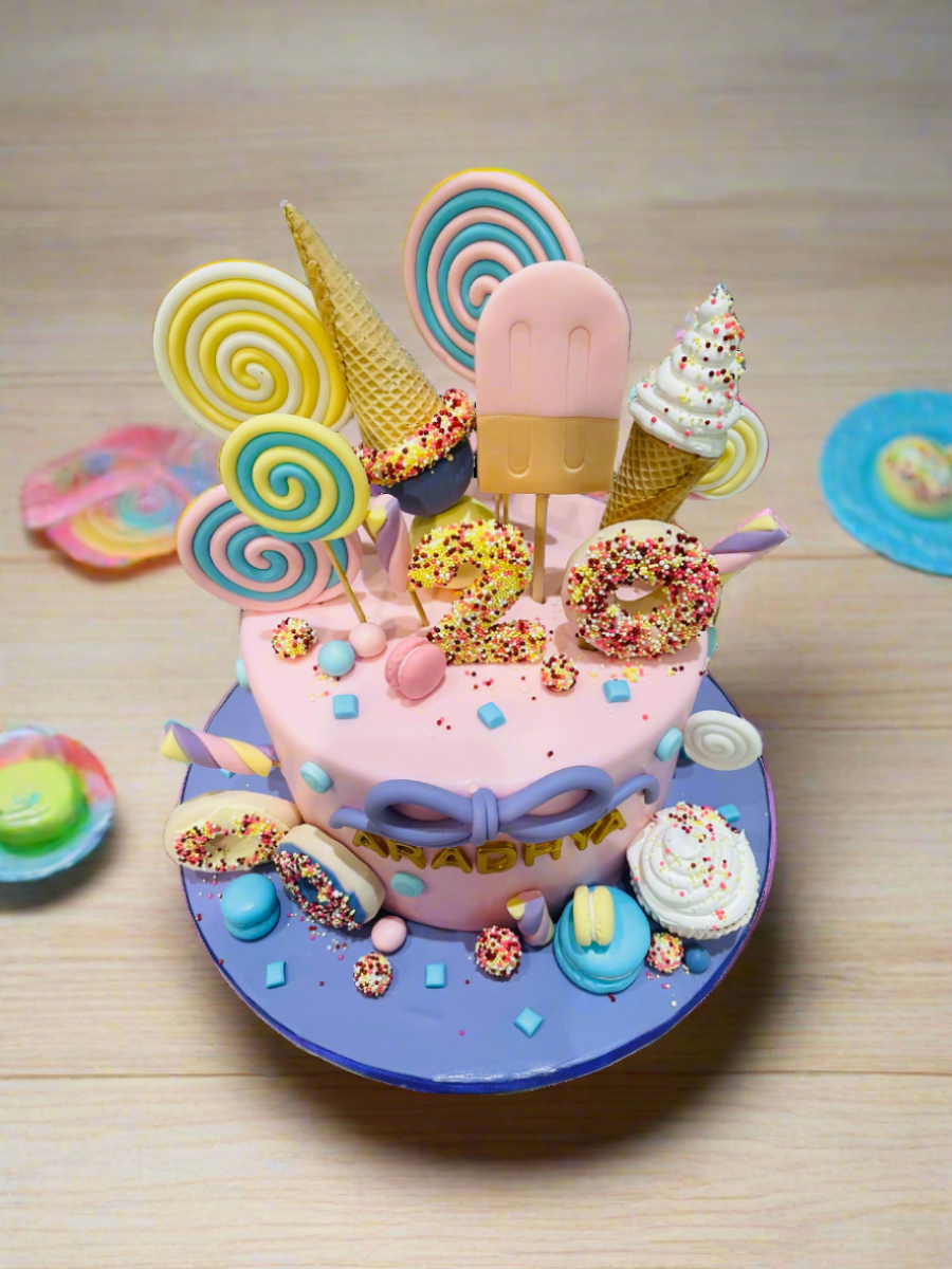 Ice Cream Wonderland Fondant Cake