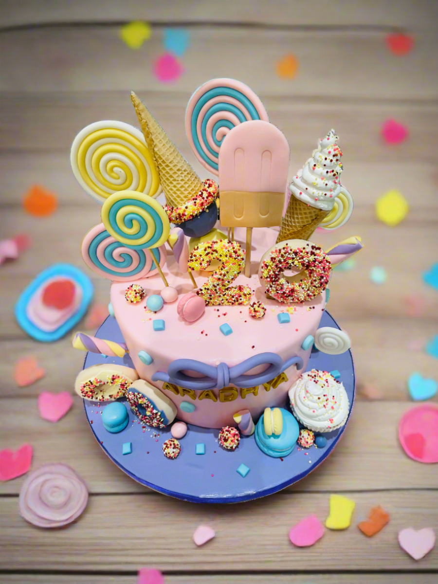 Ice Cream Wonderland Fondant Cake