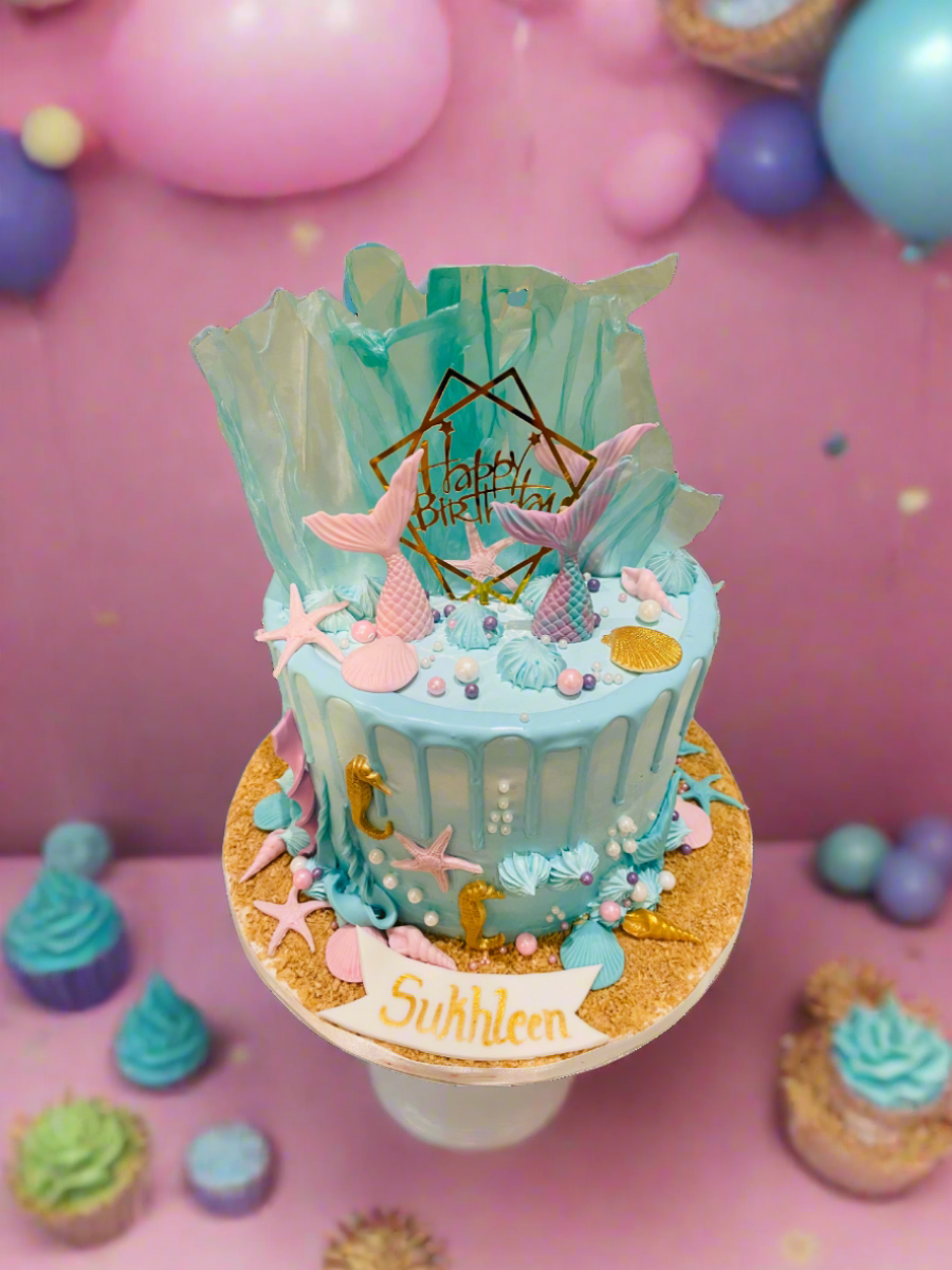 Sukhleen Mermaid Birthday Cake
