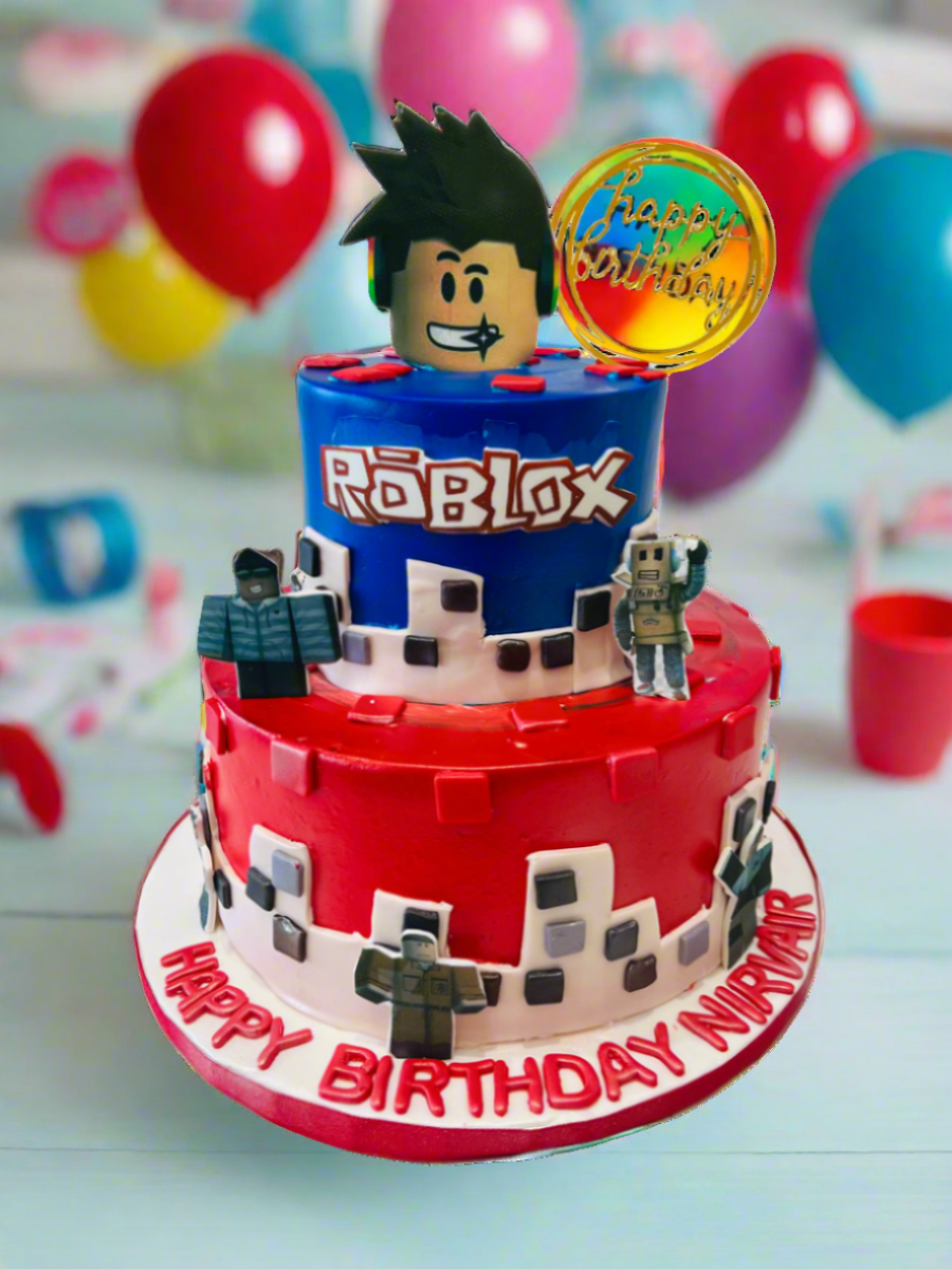Roblox Cream Tiered Cake