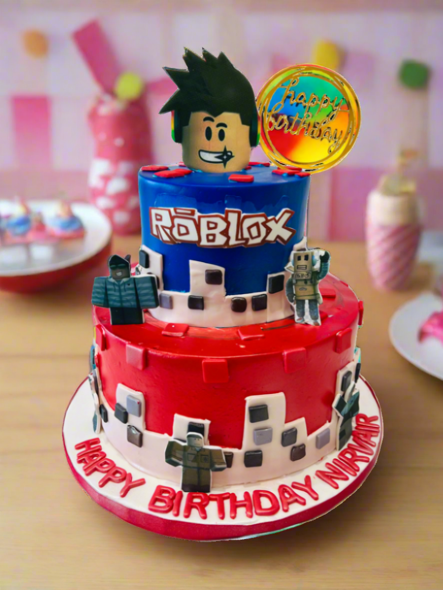 Roblox Cream Tiered Cake