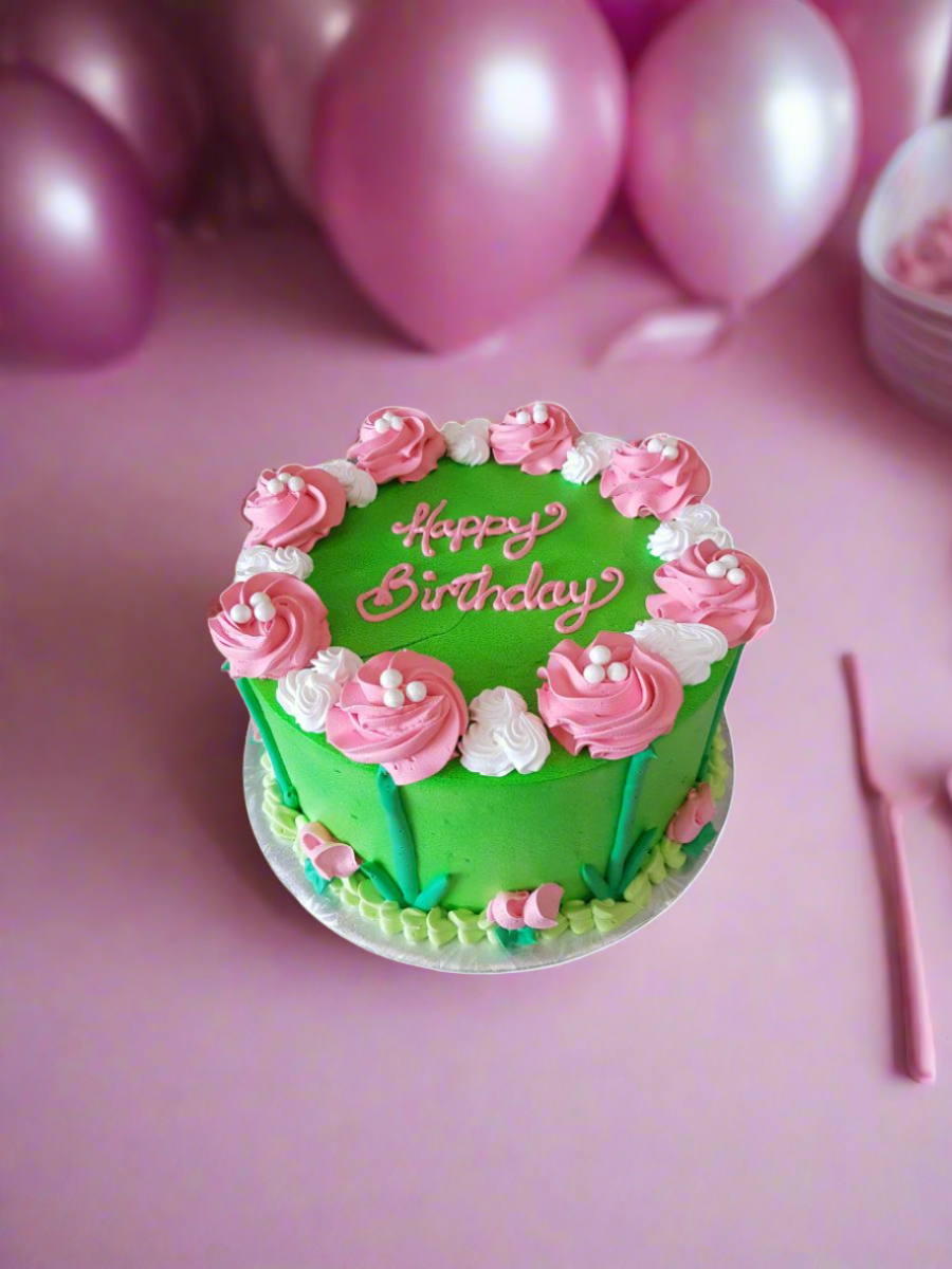 Garden Birthday Cake